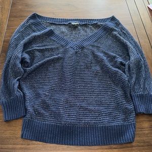 EXPRESS women’s off the shoulder slouchy sweater.